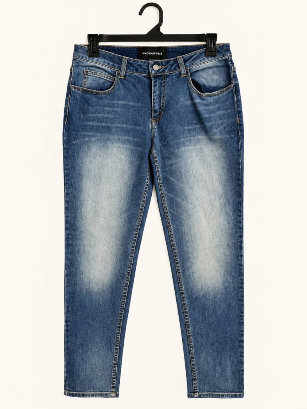 Who What Wear Blue Faded Wash Skinny Jeans Size 8